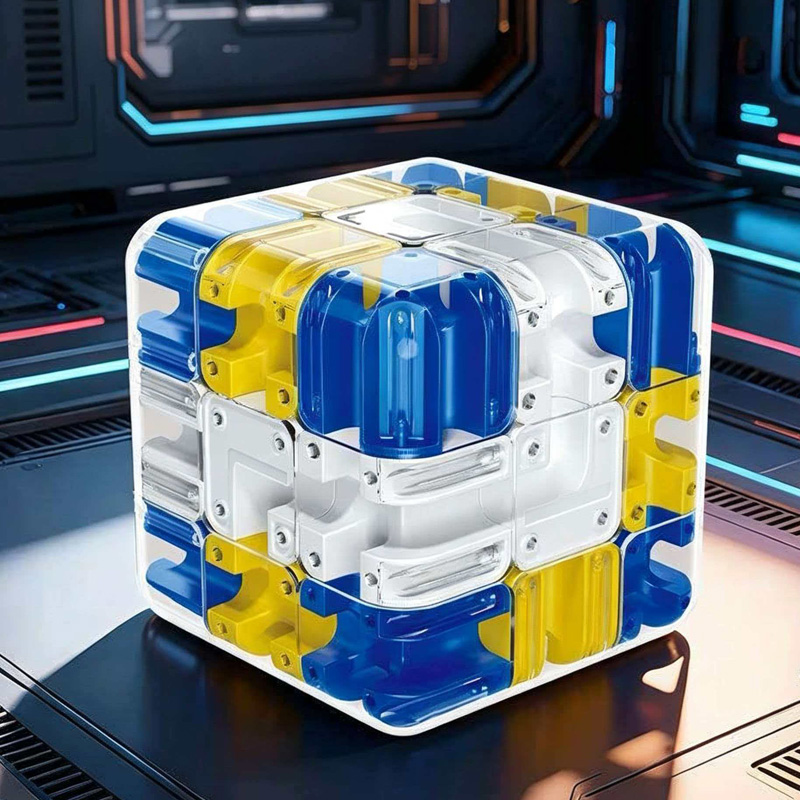 Brain Teaser Cube - Nieuwigheden 3D Rolbal Doolhof Kubus Puzzel