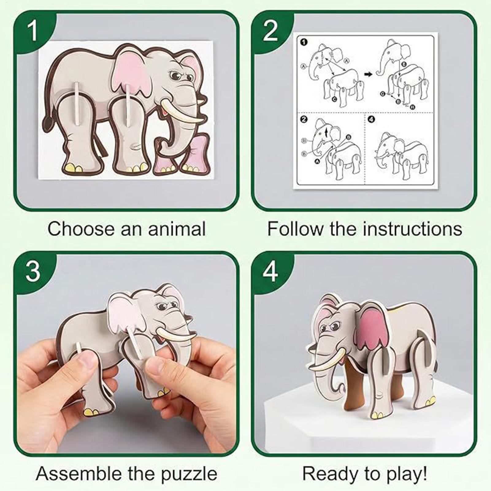 Kids Early Education - 3D Cartoon Puzzels Voor Kinderen 7