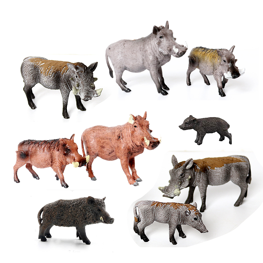 Kids Education Picture - Realistische Plastic Jungle Bosdieren Wilde Zwijnen