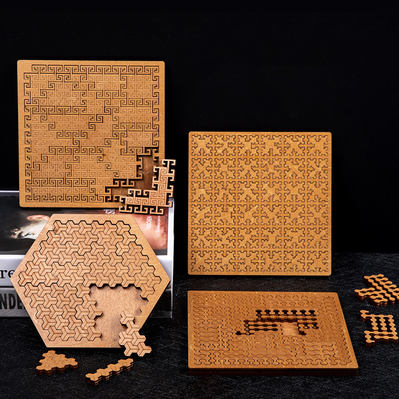 Brain Teaser Cube - Onmogelijke houten puzzel IQ-puzzels voor volwassenen