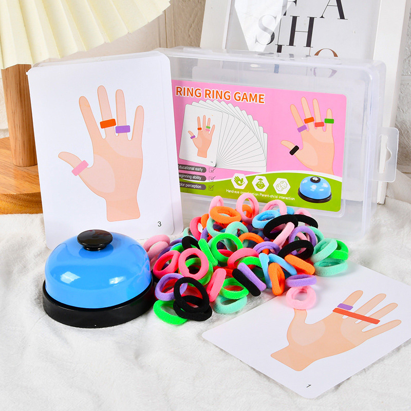 Kids Education Board - Kinderen Vinger Ring Bordspel Kleuraanpassing Speelgoed
