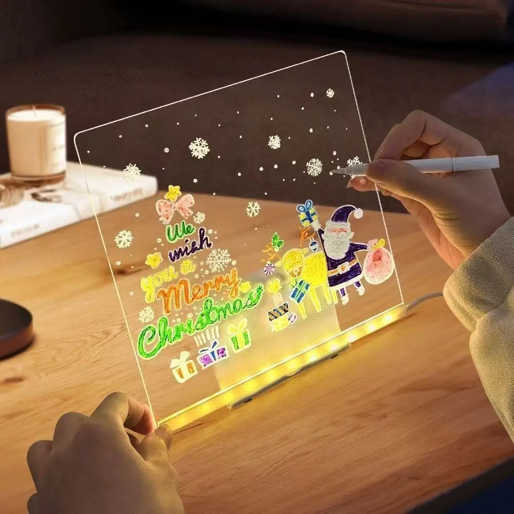 Kids Education Board - Magic Glow Kids Tekentafel: Herbruikbare LCD-tablet,