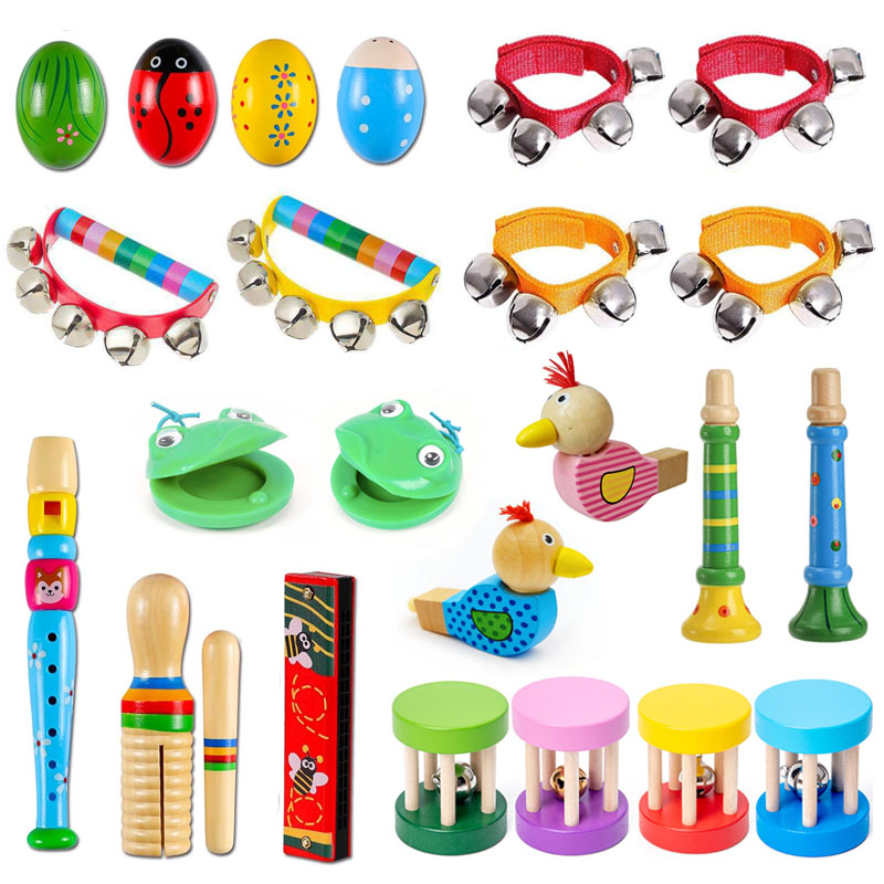 Kids Education Bell - Houten muziekinstrumenten voor kinderen Ritme Maracas