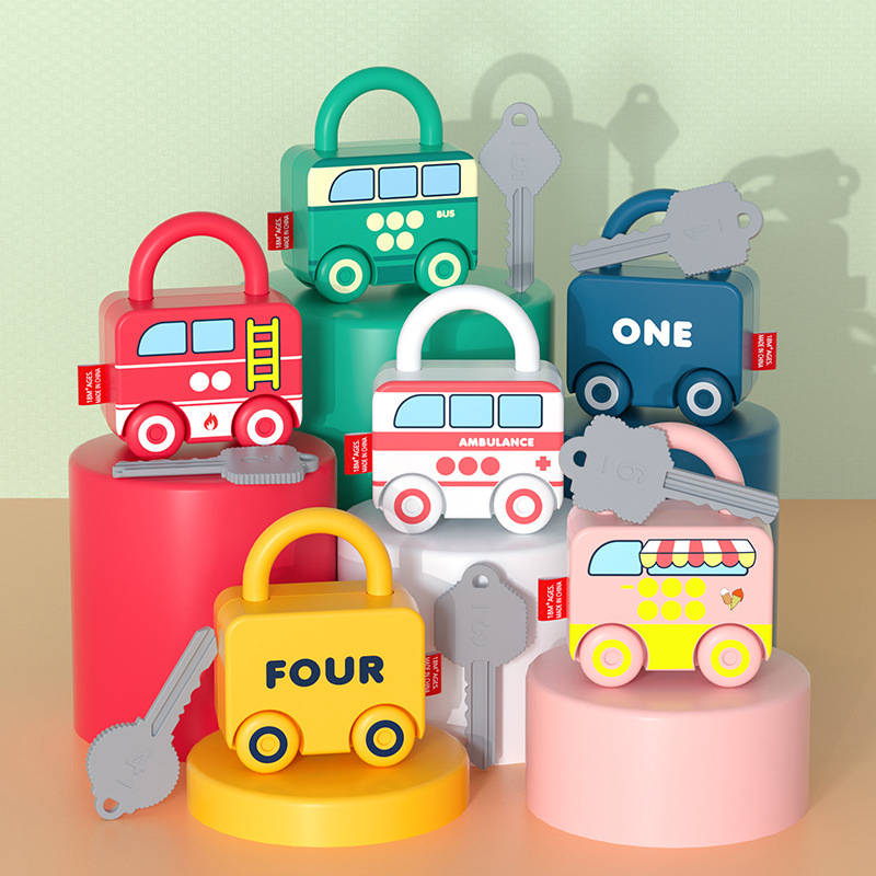Kids Educational Game 3 - Baby Leren Slot met Sleutel Auto
