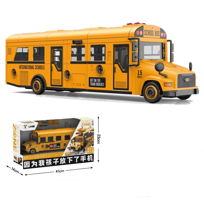Kids Education Classes - Grote puzzel Schoolbus Speelgoed Kinderspeelgoed met