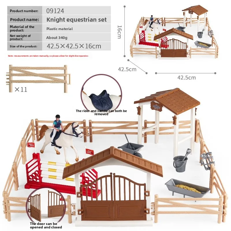Kids Education Classes - Boerderij Stal Huis Model Actiefiguren Emulatie