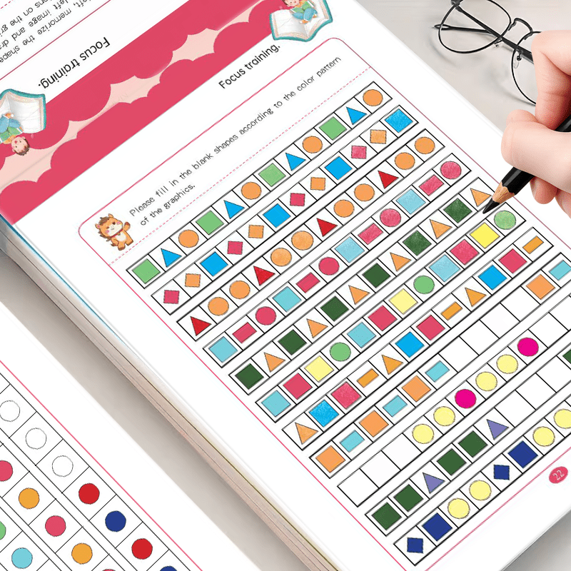 Brain Teaser Cube - Gemengde puzzelspellen werkboek 32 pagina's Visuele