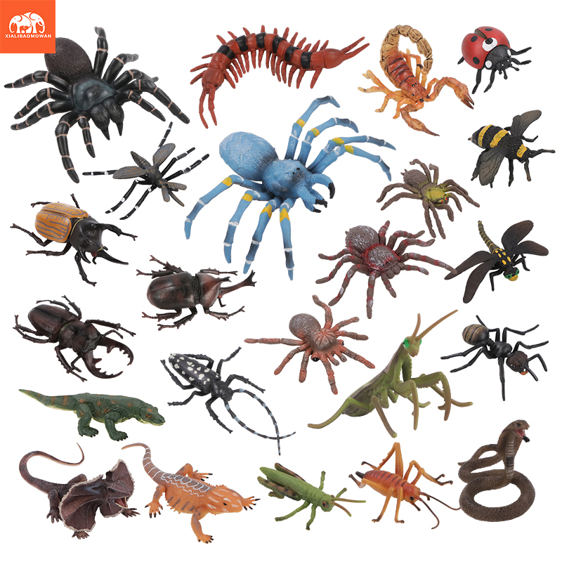Kids Education Picture - Educatieve simulatie insecten- en wilddierenfigurenset -