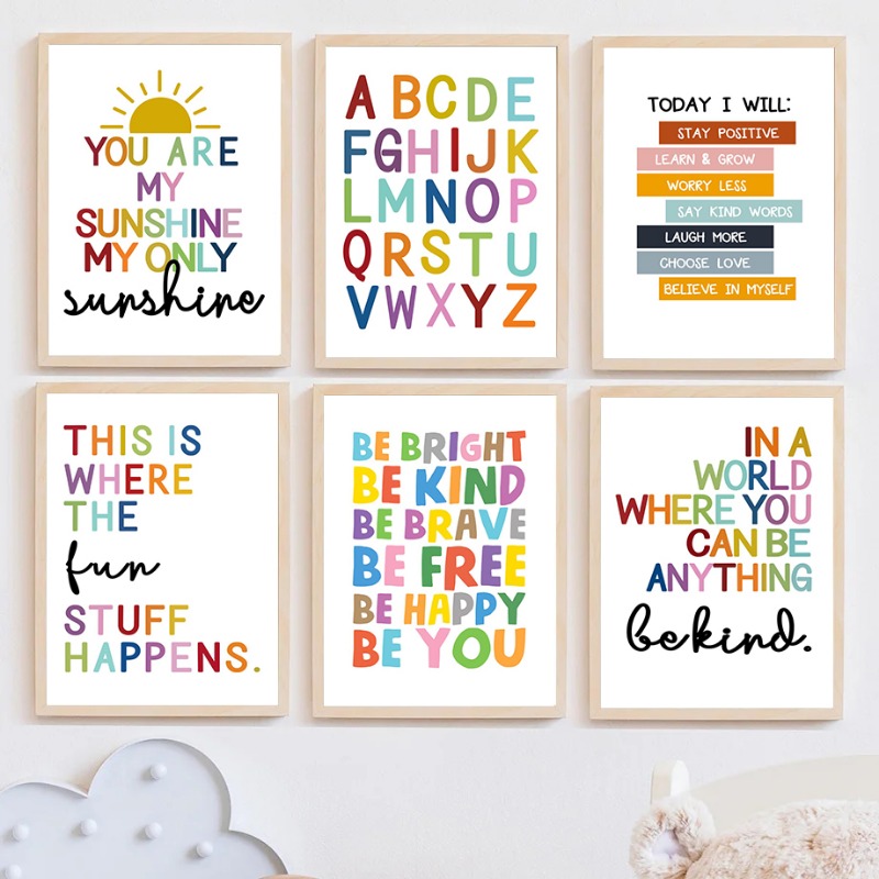Kids Education Picture - Engels onderwijs poster alfabet nummer kleur