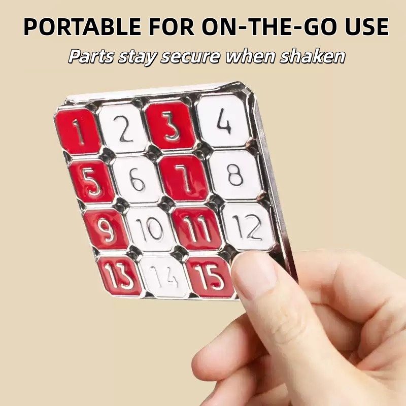 Metalen schuifpuzzelbord Numme - Brain Teaser Cube recensie en prijs