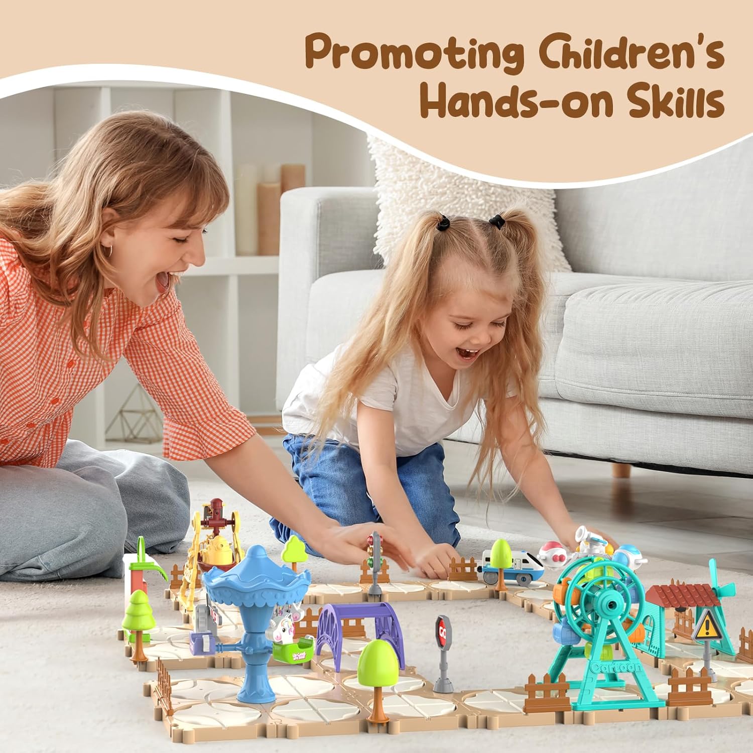 DIY puzzelbaan autoset montage - Kids Education Board recensie en prijs