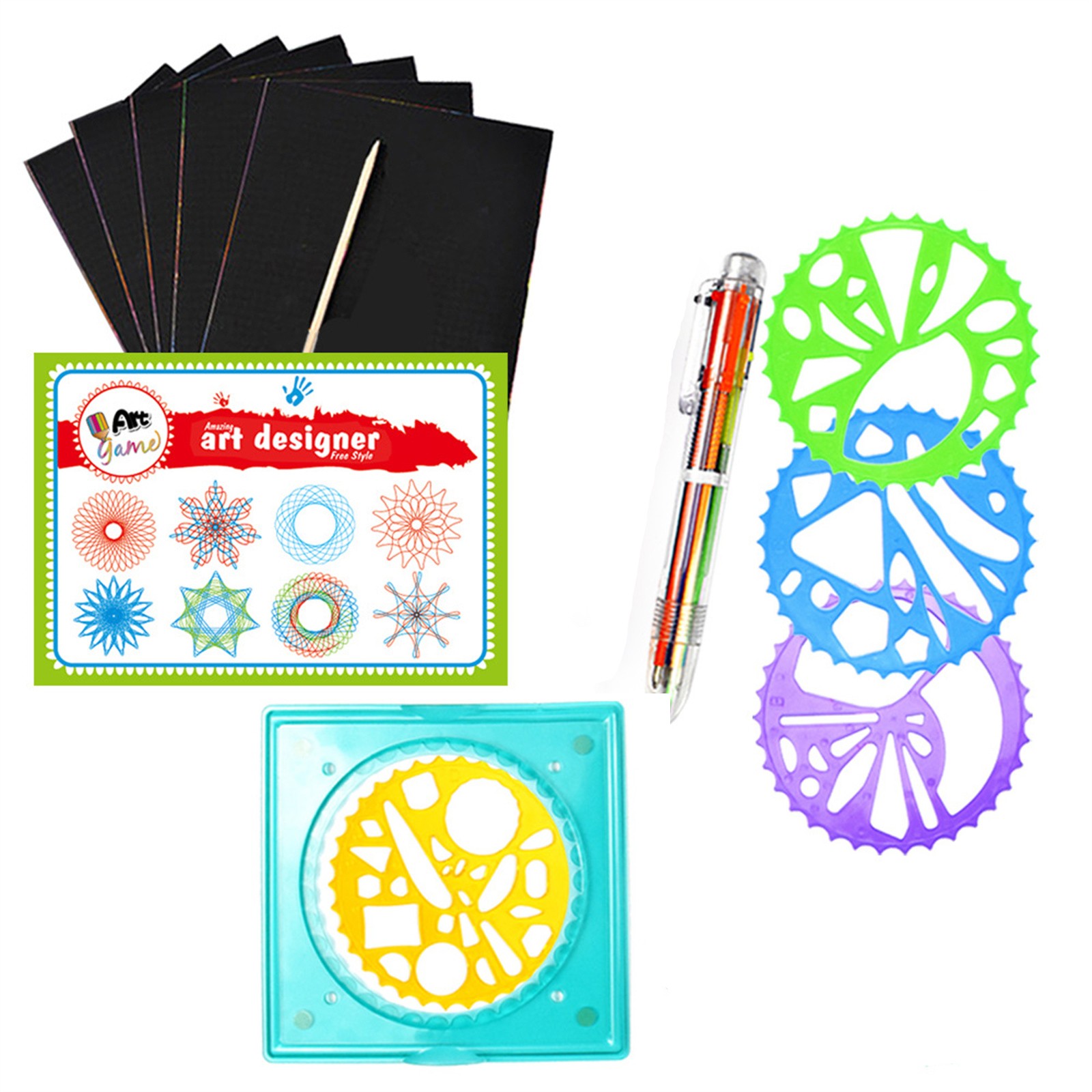 Kleurrijke Spirograph Set Kids - Kids Education Drawing recensie en prijs