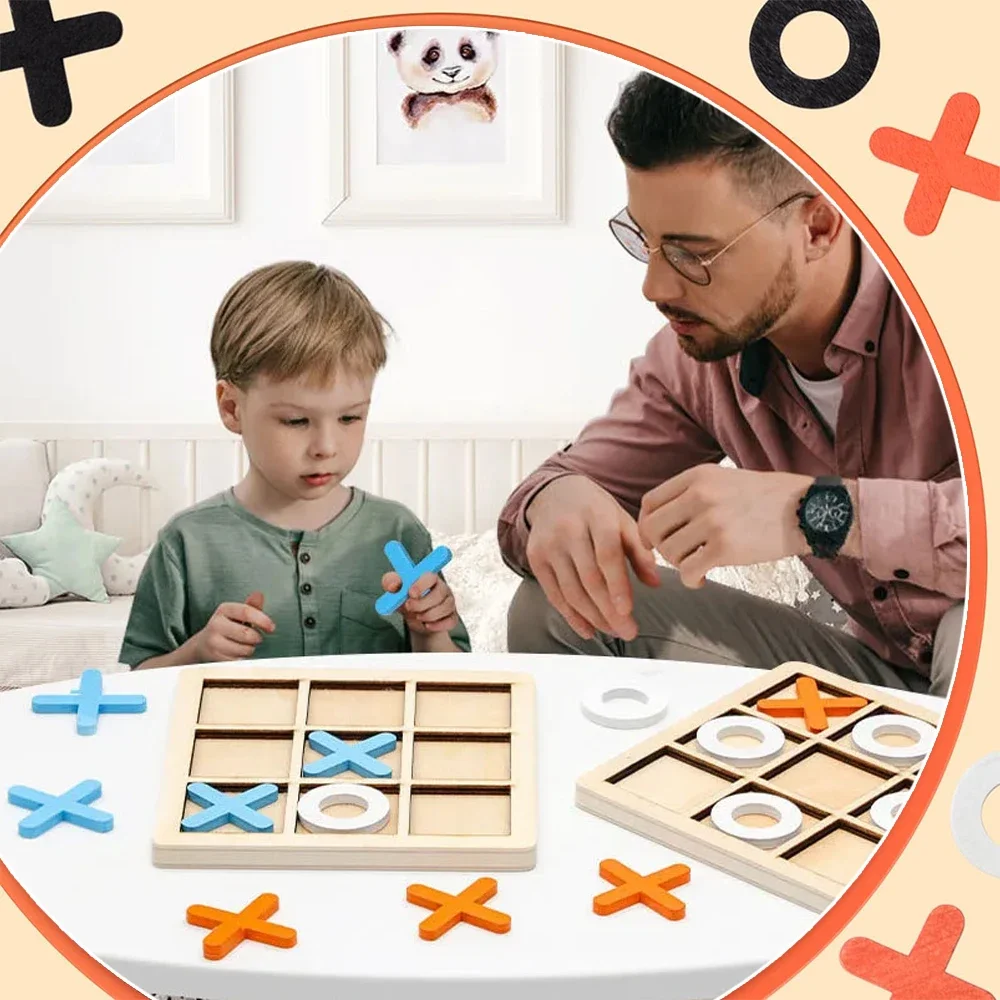Houten XO Tic Tac Toe Game Min - Kids Educational Game 3 recensie en prijs