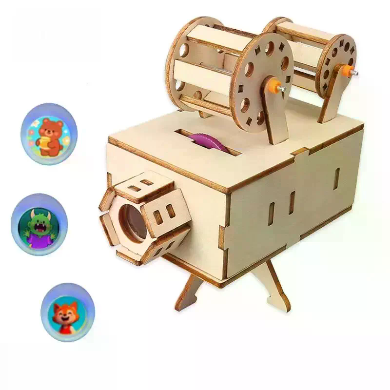 1 Set Houten DIY Filmprojector - Kids Education Film recensie en prijs