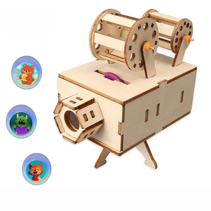 1 Set Houten Filmprojector DIY - Kids Education Film recensie en prijs