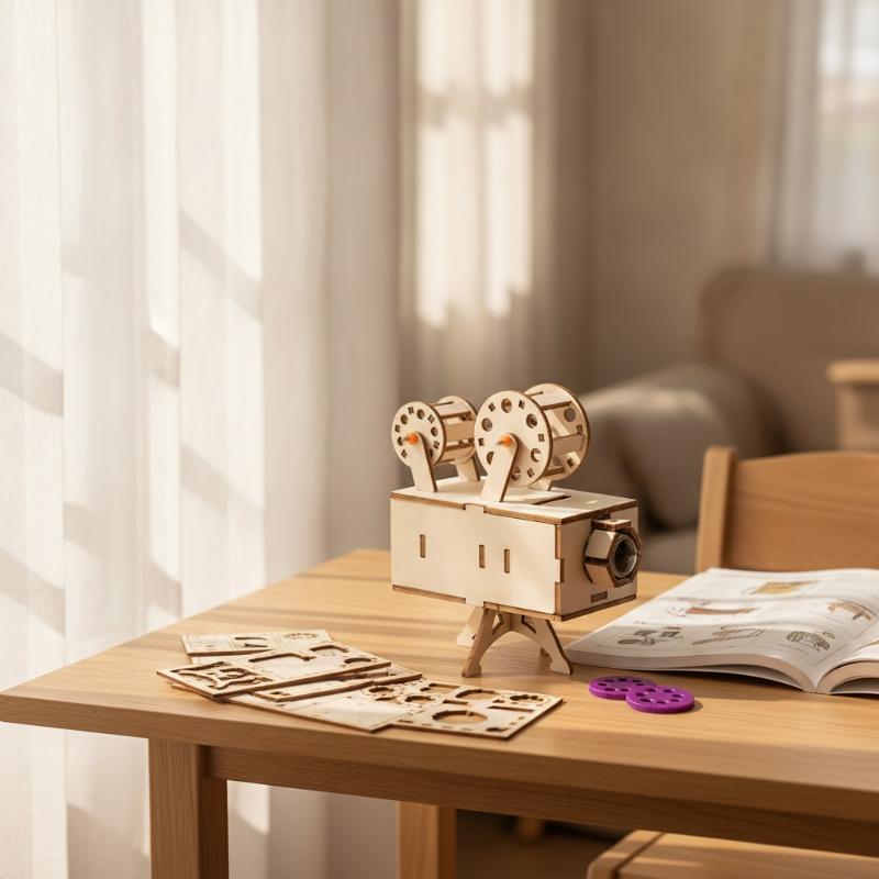 1 Set Houten Filmprojector DIY - Kids Education Film recensie en prijs