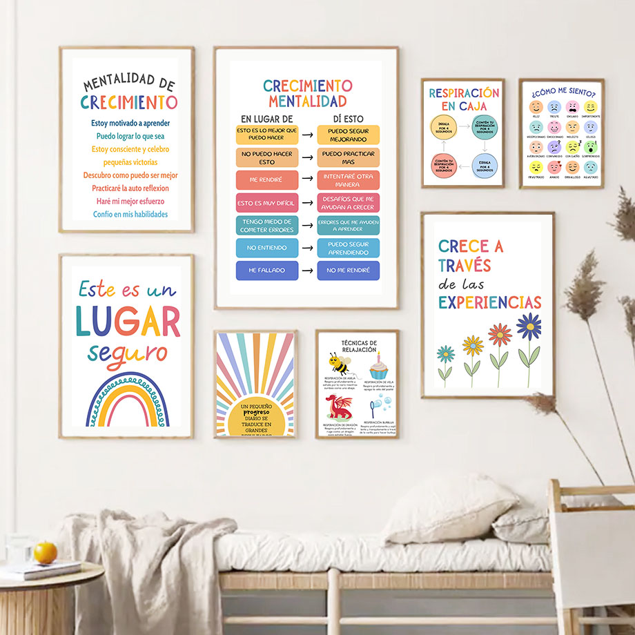 Spaanse Onderwijs Motto Regenb - Kids Education Picture recensie en prijs