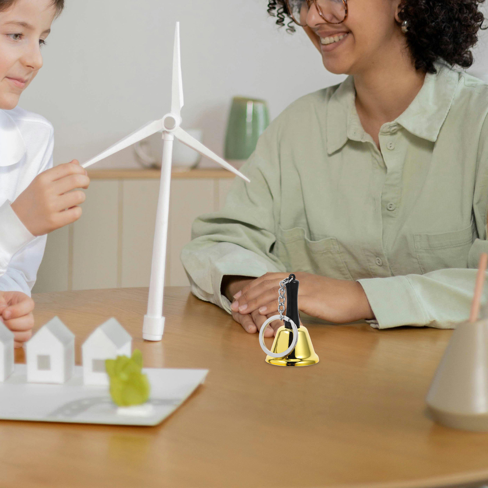 Mini metalen handbel sleutelha - Kids Education Bell recensie en prijs