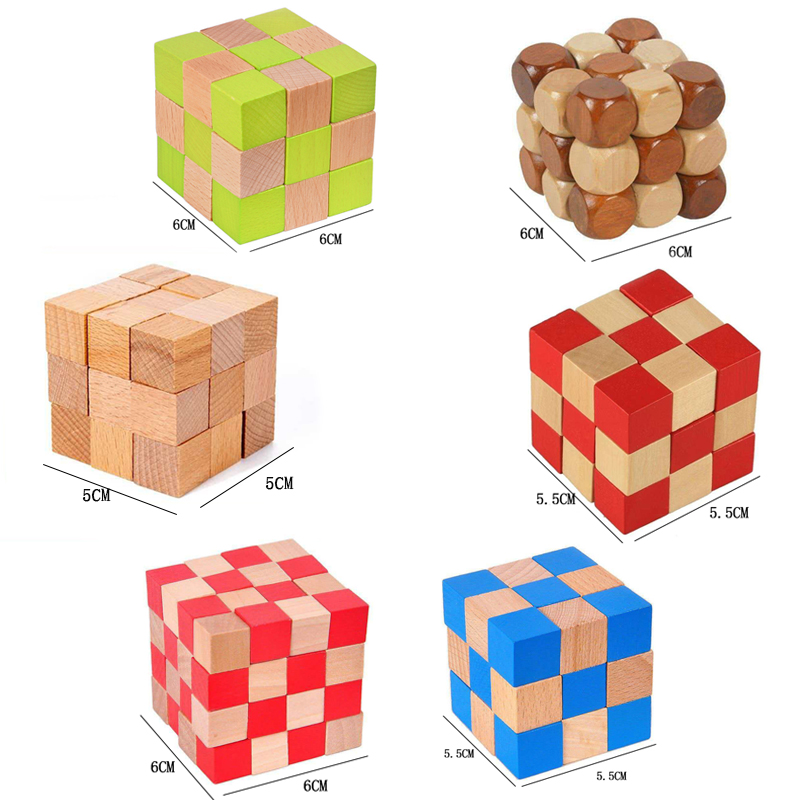 Vierkante Slangenkubus Houten  - Brain Teaser Cube recensie en prijs