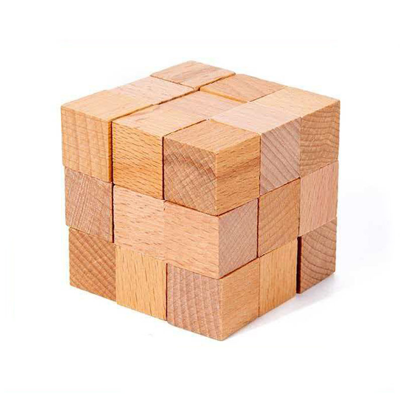 Vierkante Slangenkubus Houten  - Brain Teaser Cube recensie en prijs