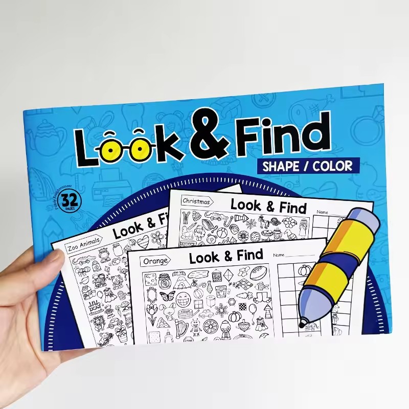 Kijk en vind kleurboek voor pe - Kids Early Education recensie en prijs