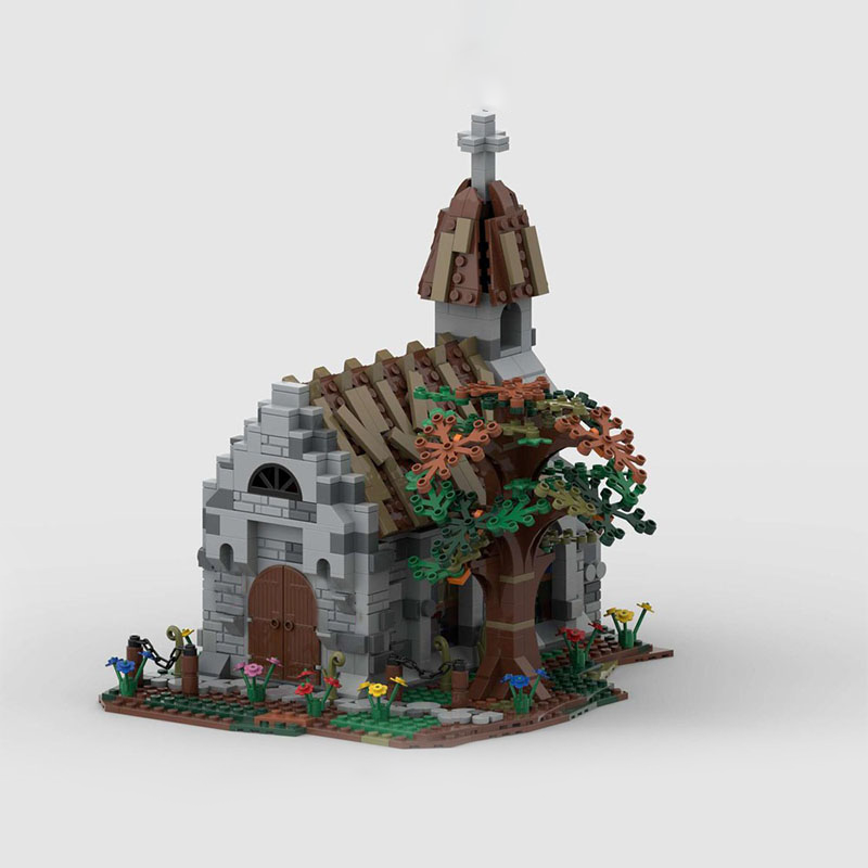 1130pcs MOC Dorpskerk Kasteel  - Kingdom Kids Education recensie en prijs