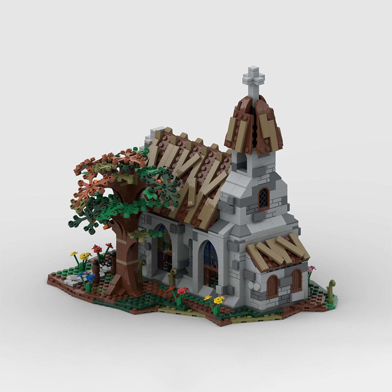 1130pcs MOC Dorpskerk Kasteel  - Kingdom Kids Education recensie en prijs