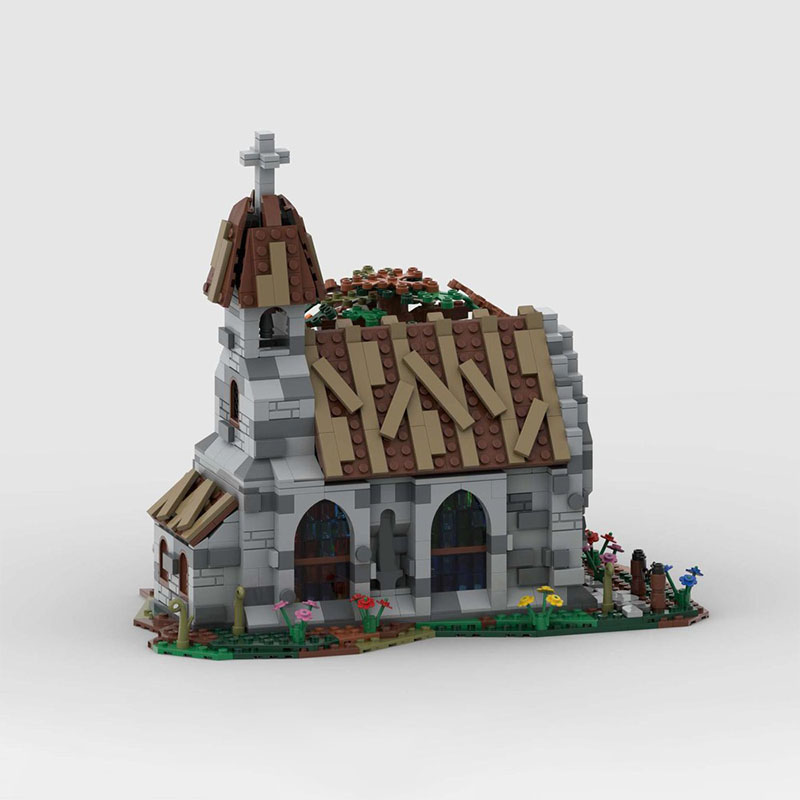 1130pcs MOC Dorpskerk Kasteel  - Kingdom Kids Education recensie en prijs