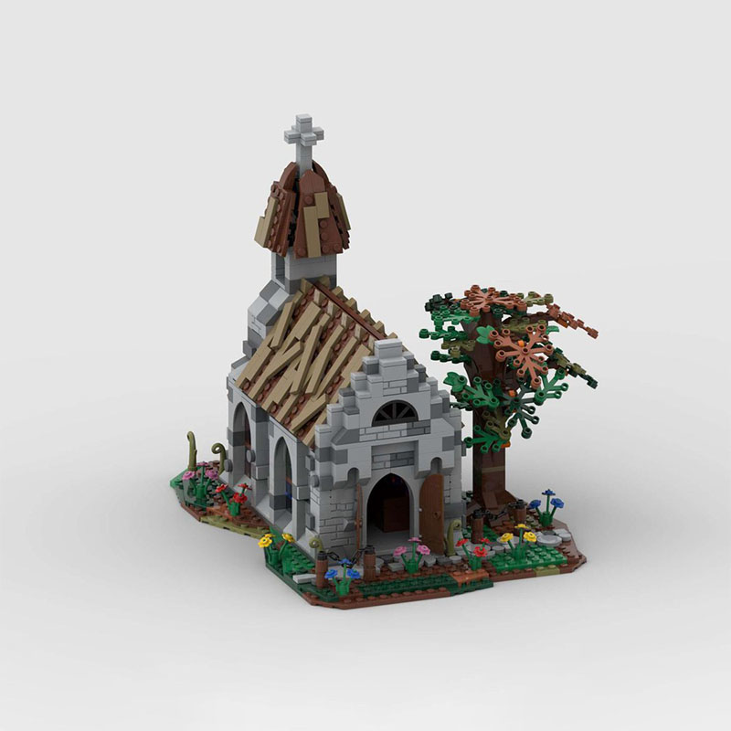 1130pcs MOC Dorpskerk Kasteel  - Kingdom Kids Education recensie en prijs