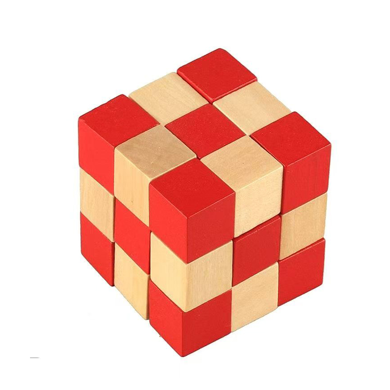 Houten Snake Cube Puzzel IQ Lo - Brain Teaser Cube recensie en prijs