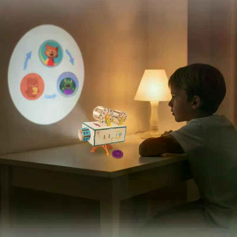 1 Set Houten DIY Filmprojector - Kids Education Film recensie en prijs