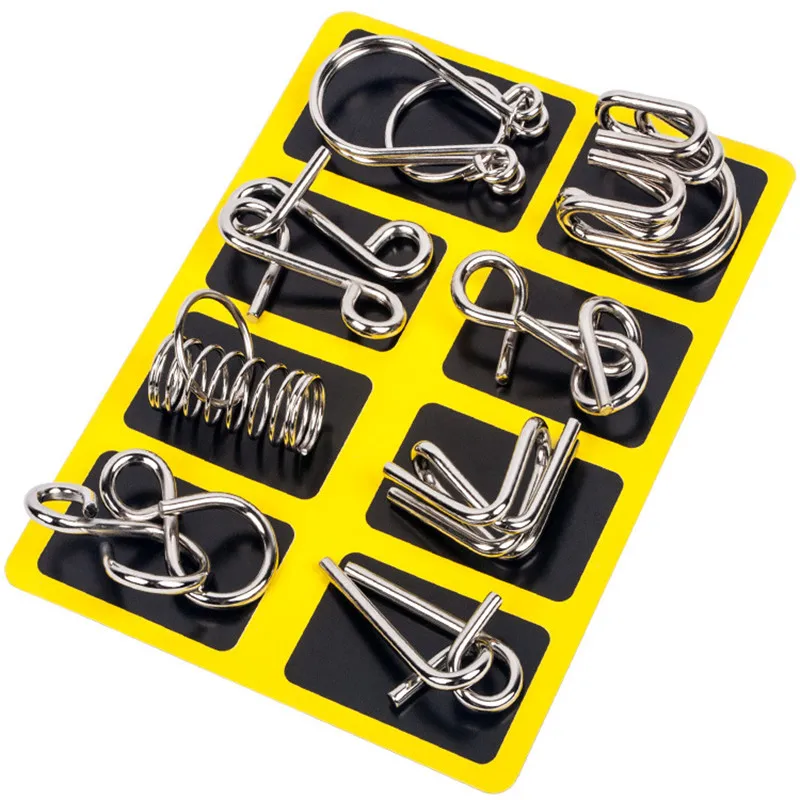 8 Stks/set Metalen Montessori  - Brain Teaser Cube recensie en prijs