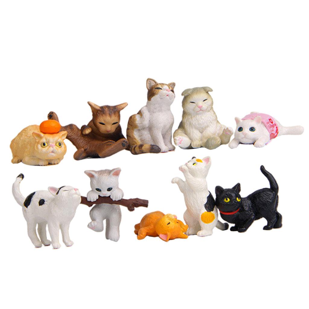 10/Set Schattige kattenfiguren - Kids Education Learn Tv recensie en prijs