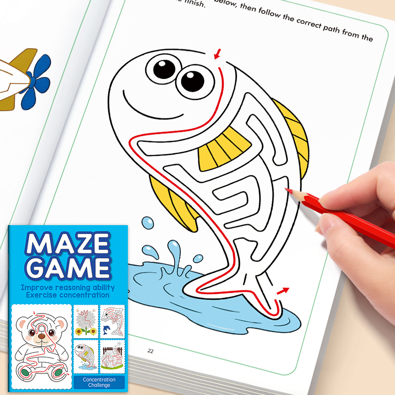 Maze Fun tekenboek voor kinder - Kids Definition Of Education recensie en prijs