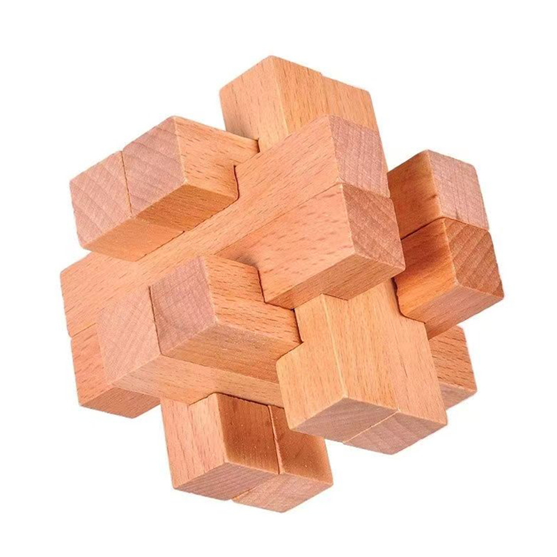 Houten hersenkraker voor volwa - Brain Teaser Cube recensie en prijs