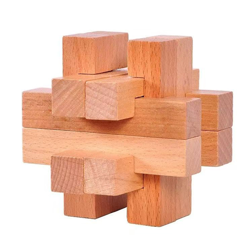 Houten hersenkraker voor volwa - Brain Teaser Cube recensie en prijs