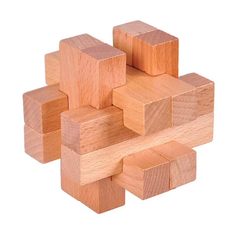 Houten hersenkraker voor volwa - Brain Teaser Cube recensie en prijs