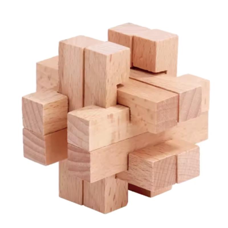 Houten hersenkraker voor volwa - Brain Teaser Cube recensie en prijs