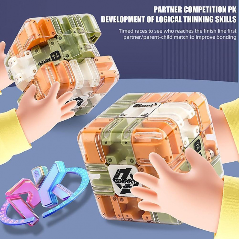 1-10PCS 3D Doolhof Puzzel Kubu - Brain Teaser Cube recensie en prijs