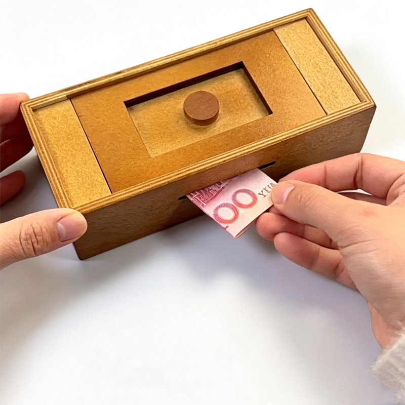 Houten puzzeldoos met geheim v - Brain Teaser Cube recensie en prijs