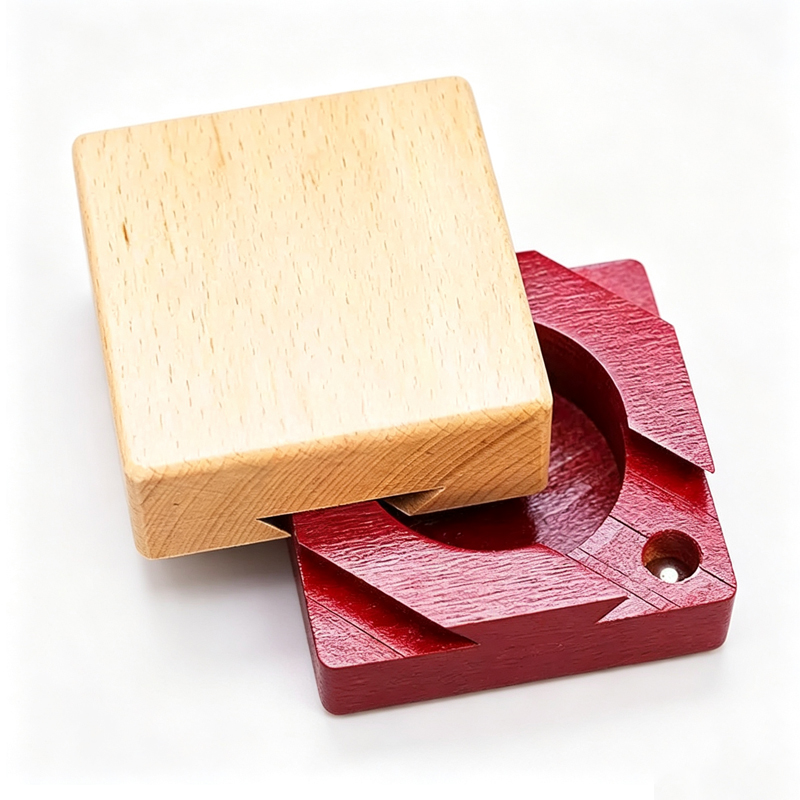Houten puzzeldoos met geheim v - Brain Teaser Cube recensie en prijs